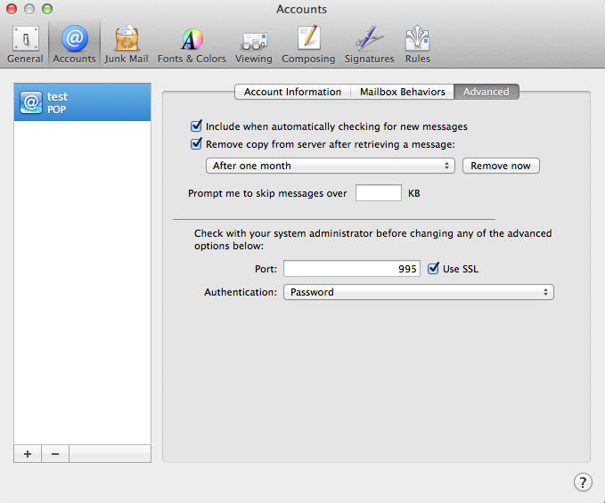 immomig email support osxmail
